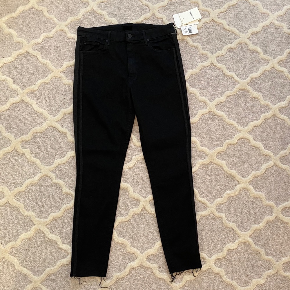 MOTHER looker black jeans